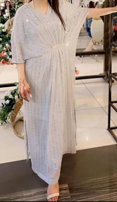 silver kaftan