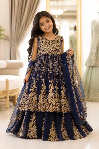 Fancy Party Wear Kids Dresses (13-14 Years) – Excellent Condition