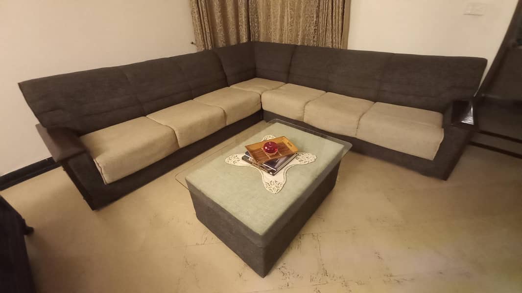 L shape sofa set 1