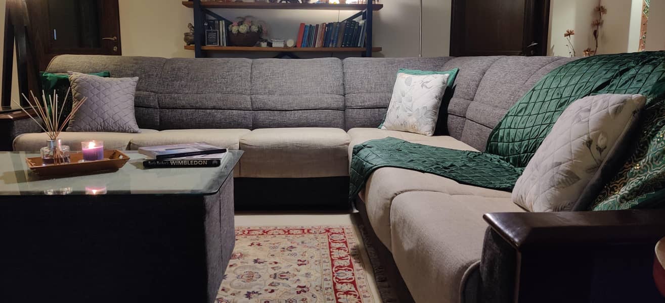L shape sofa set 3