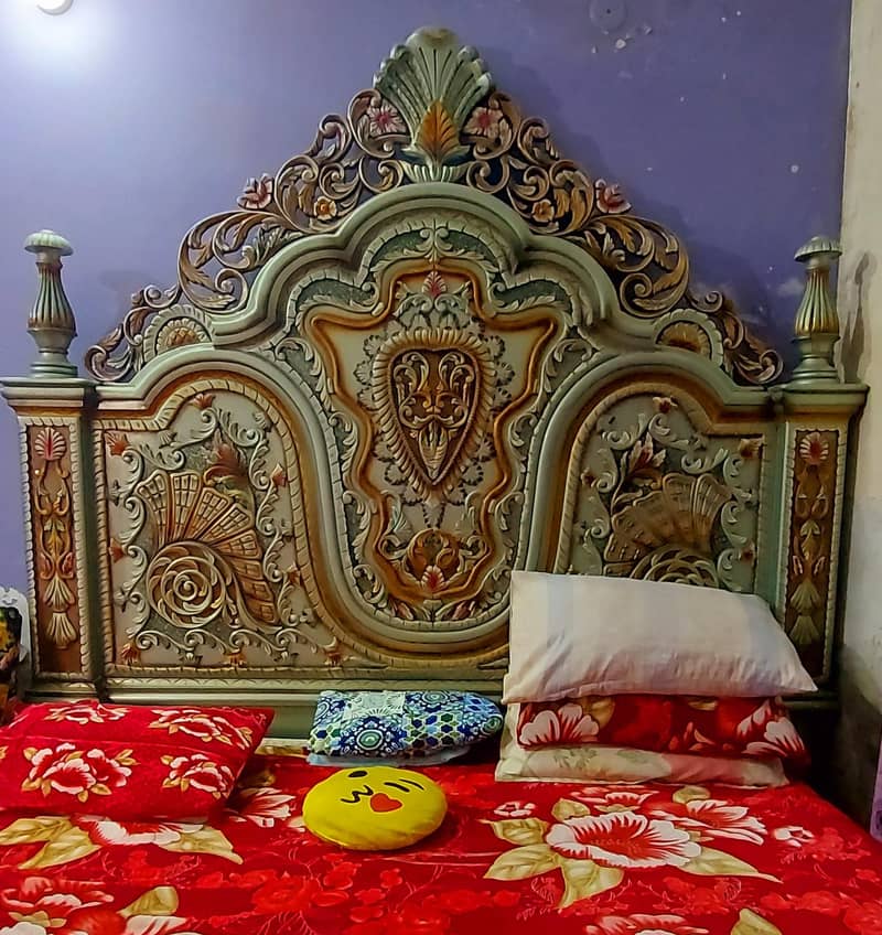 Solid Wood Bed Set 1