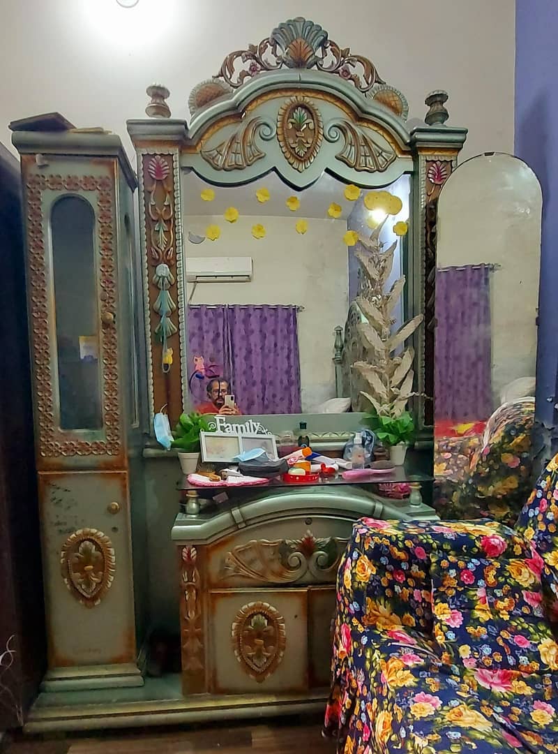 Solid Wood Bed Set 3