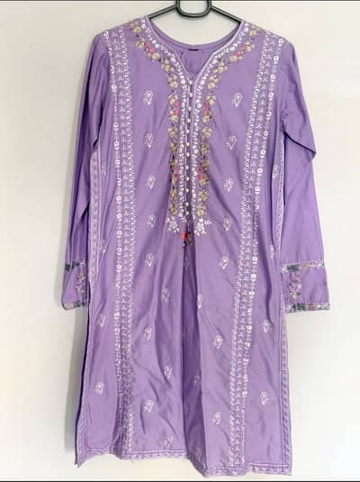 Embroidered kurta and trouser
