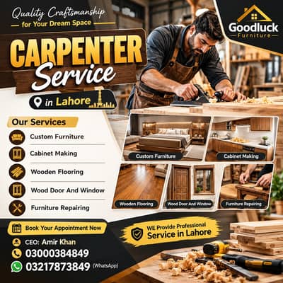 Carpenter in Lahore - Wood Work Services - Furniture and Wood Repair
