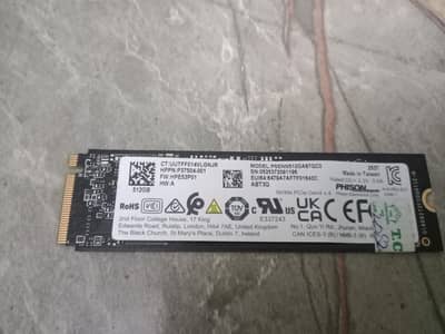 new 512GB NVMe M. 2 SSD made by Phison Electronics Taiwan