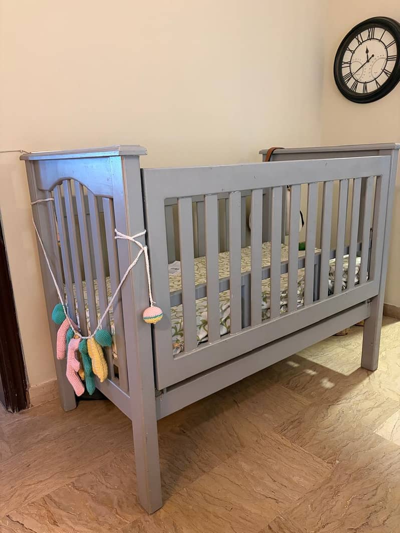Solid Wood Baby Cot 0
