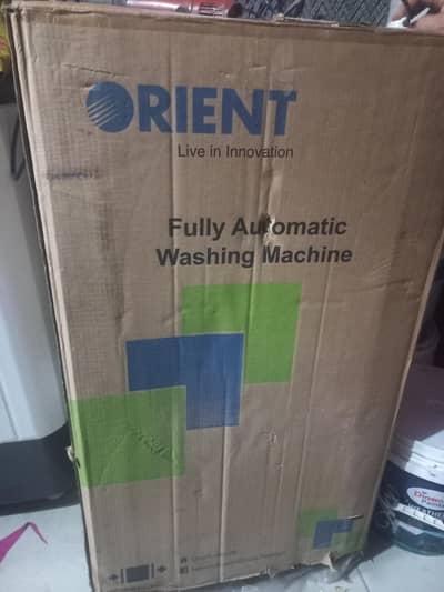 orient washing machine automatic. box pack. argent sale