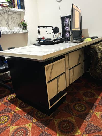 A big executive table with small side one on urgent sale