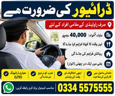 Driver Required for Home