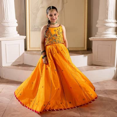 7-8 girl wedding dress replica with 3 quater sleeves