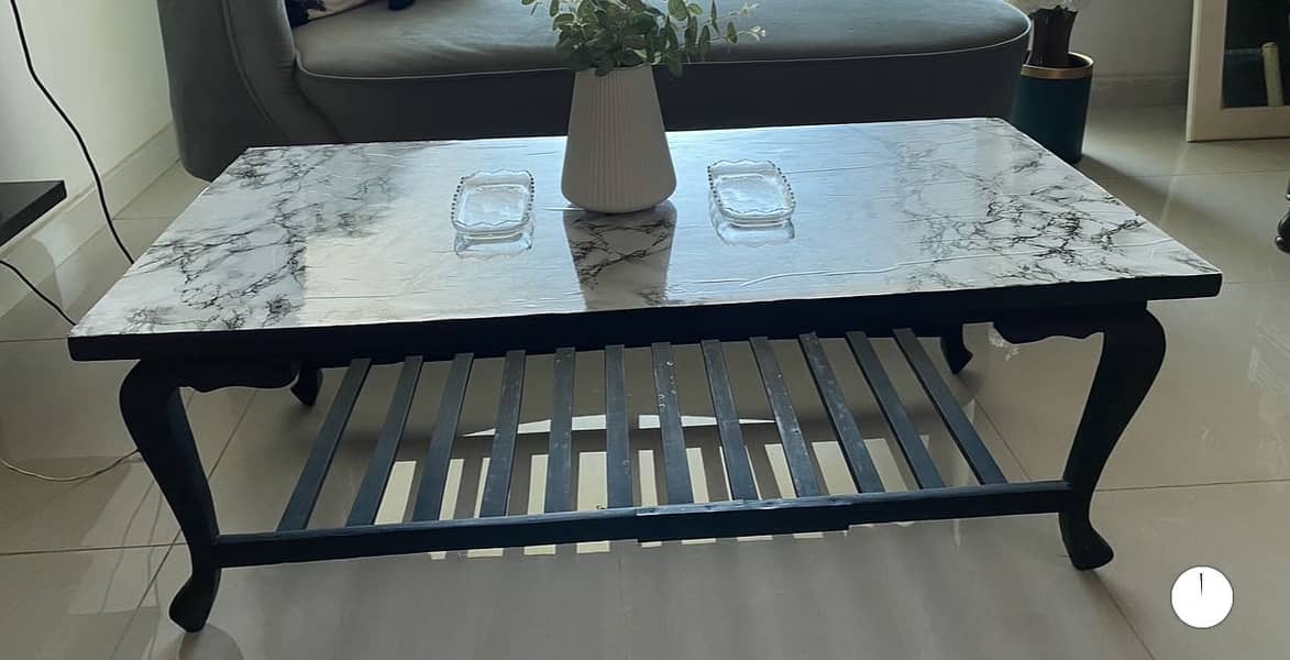 Bed with side tables and table 1