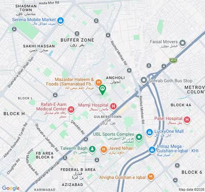 FOR SALE 120 SQUARE YARD RESIDENTIAL HOUSE (DEMOLISH CONDITION) BLOCK 17 (SAMANABAD), GULBERG TOWN, FEDERAL B AREA, KARACHI