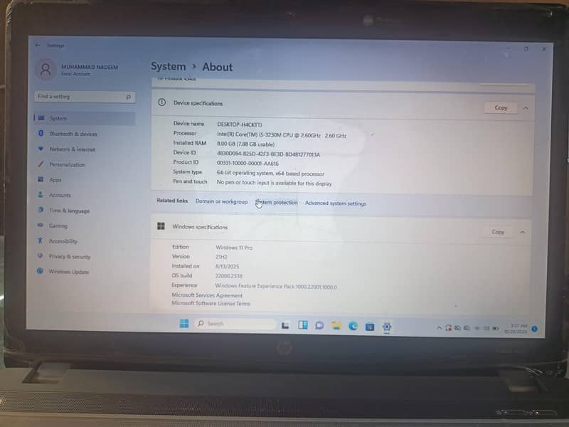 HP i5 3rd generation 1