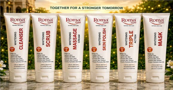 Roma Gold facials whitening/rice kit box