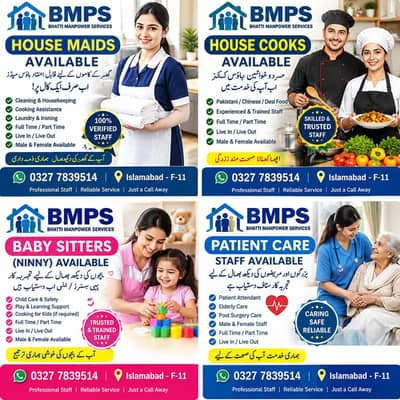 domesticstaff,housemaids,babysitter,cooks,helpers,patientcare,officeby