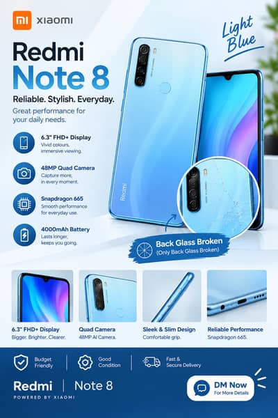 Xiaomi Redmi Note 8 4GB/64GB PTA Approved