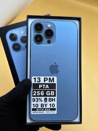 Apple iPhone 13 Pro Max 256 GB Dual Sim PTA APPROVED 93% Battery Healt
