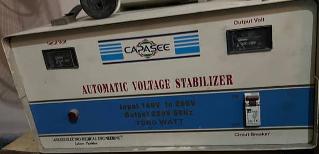 CAPASEE 7000W Automatic Voltage Stabilizer|Original|Working Condition
