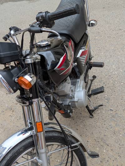 new bike in black with bumper to bumper genuine