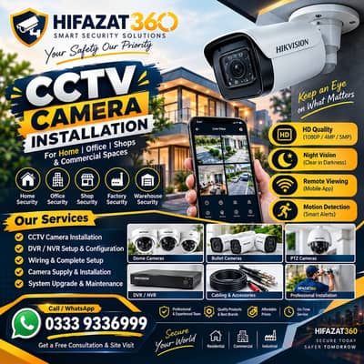 Security Cameras Installation, Setup & Maintenance Services