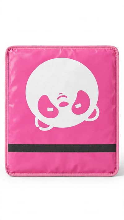 Pink food panda Delivery Bag