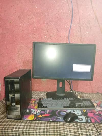 hp i5 6th gen desktop+24inch lcd
