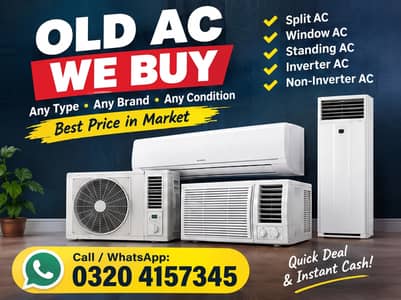 Old AC Buyer/Used AC Purchaser/Window Split Inverter/AC Buyer Scrap