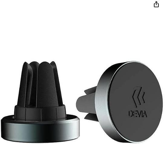 DEVIA Circle Car Mount with Magnetic Air Vent - Black