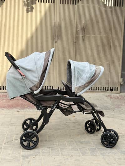 2 sides baby stroller