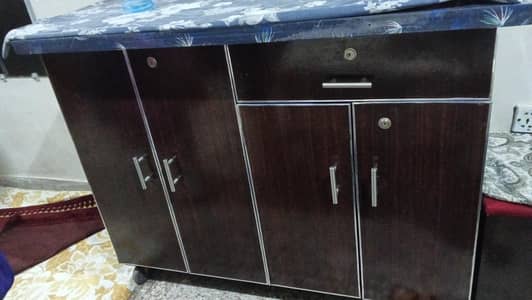 wooden Almari iron stand