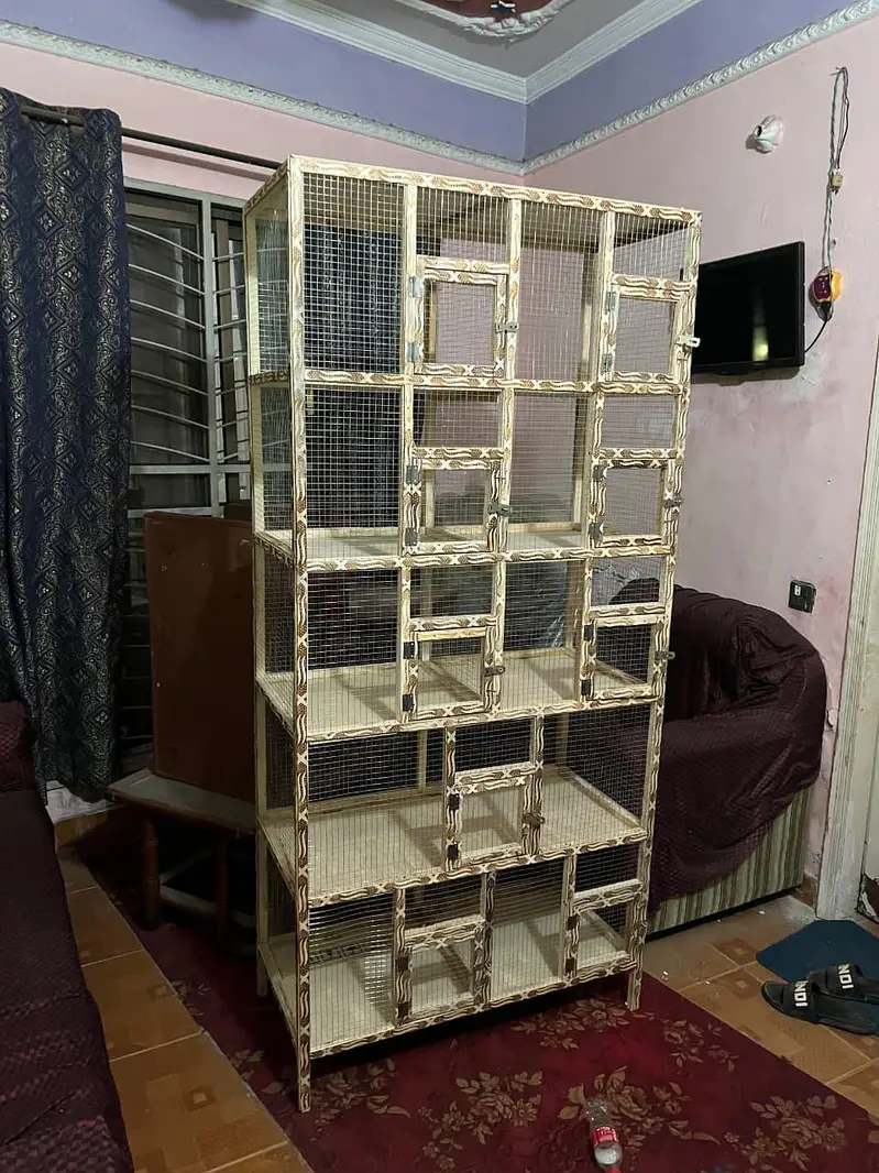 Brand new pinjra cage 10 portions with heavy jaali — photo 12