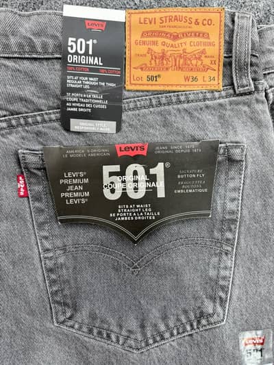 Levis jeans Black and Grey Color premium quality jeans Available