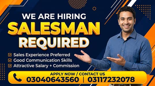 Experienced Salesman Requird.