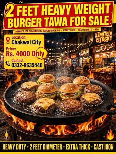 Burger Tawa For Sale