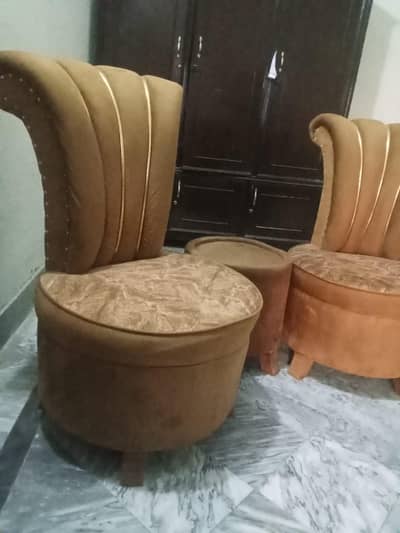 two seater sofa set along with table.  brand new condition