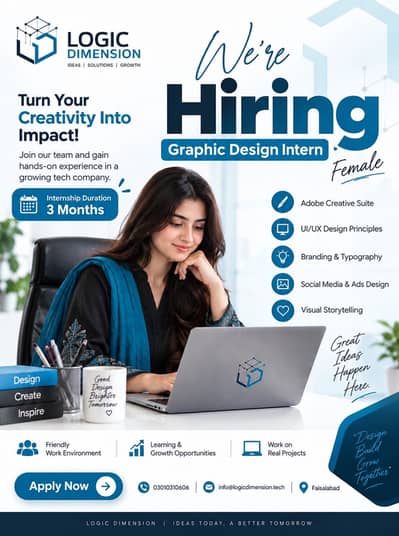 Graphic design intern