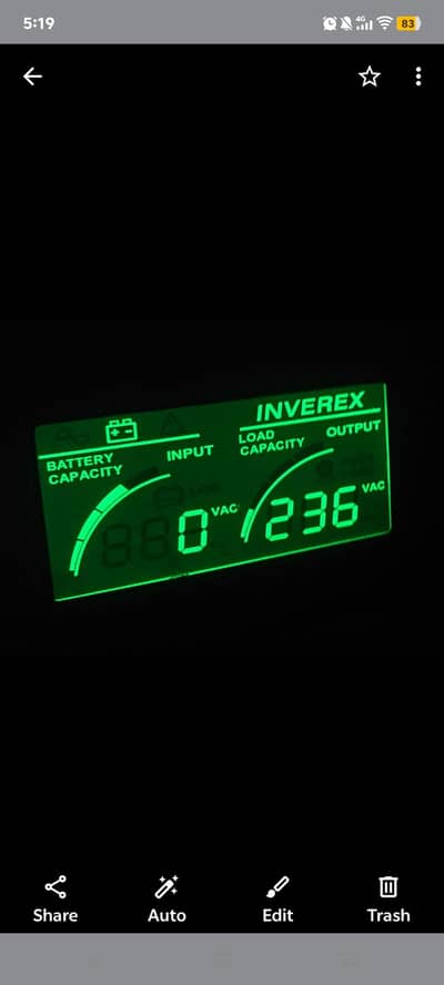 Inverex 1kv 720wat ups inverter 12volt 100%ok