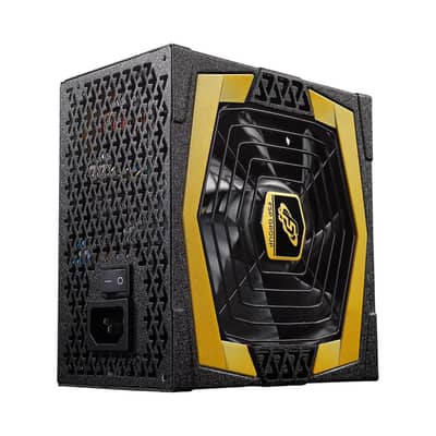 700W Gaming Power Supply 80+ Gold With Black Sleeveed Cables