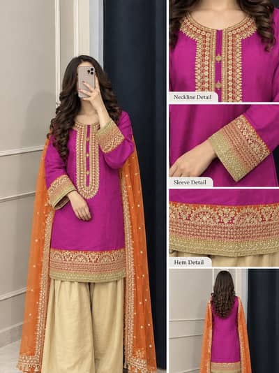 Ideas 3 pc stitched suit