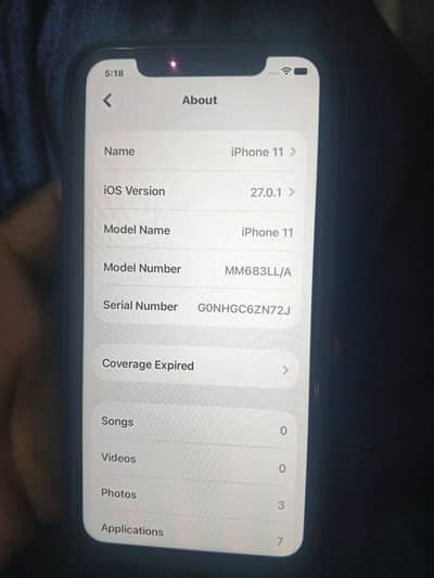 iPhone 11 urgent seel