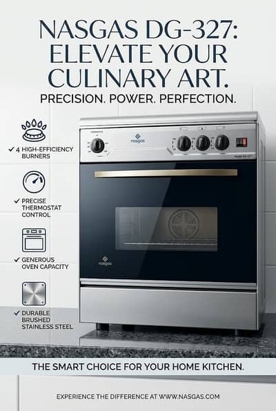 Nasgas Gas Cooking Range (Model: DG-327)