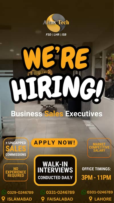 Hiring Business Sales Executives