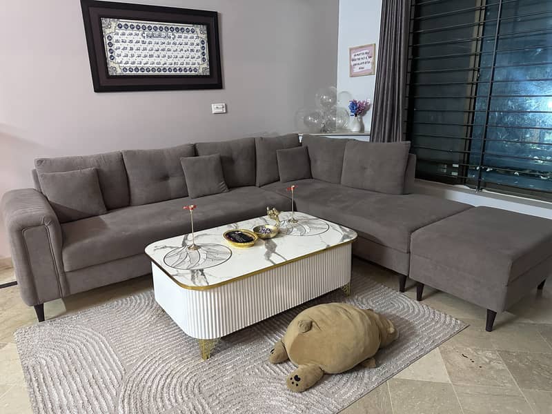 L shape sofa 0