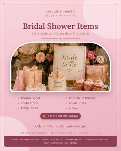 bridal shower decor