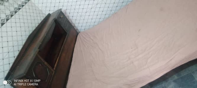 wooden bed