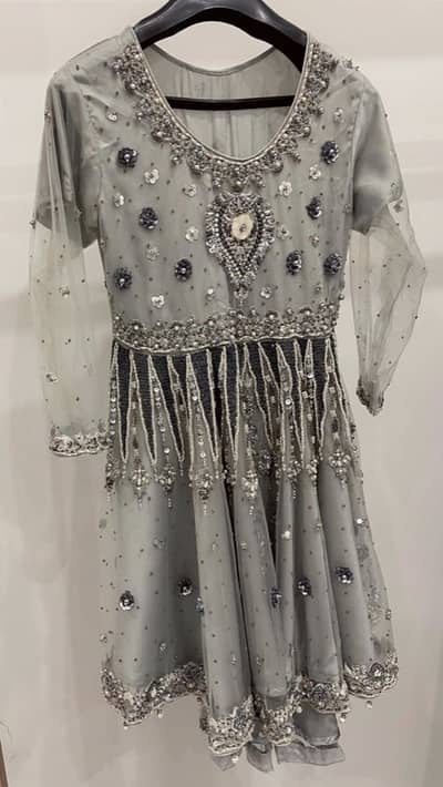 Net heavy handwork dress