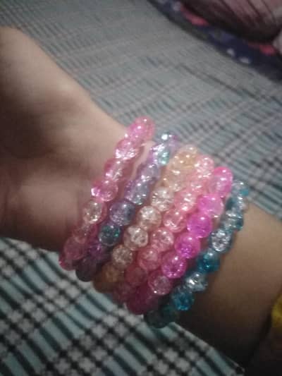 Crackle beads Blaclet 8. ,colours _Handmade Cute blaclet set