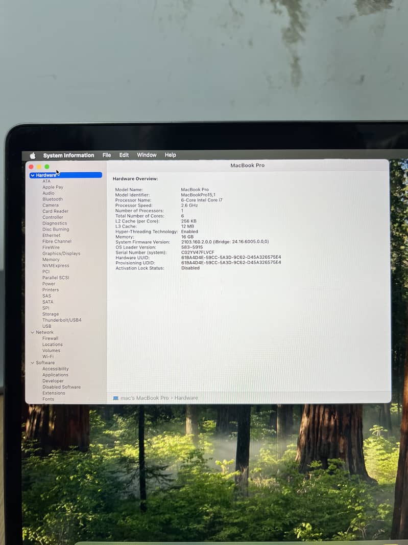 Macbook pro 2019 6