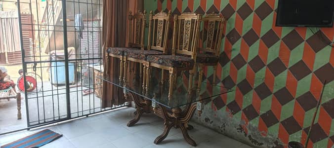 Dining table with chairs