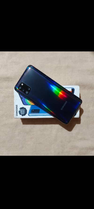Samsung Mobile A31 with-box & changer (exchange possible)